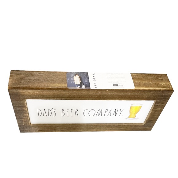 NEW Rae Dunn DAD’S BEER COMPANY 🍺Wooden Sign - Picture 4 of 7